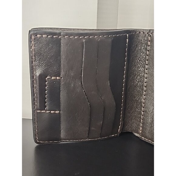 Grande Pelle HANDMADE in UKRAINE Leather Wallet Bi-Fold coin pocket magnetic - Picture 8 of 9